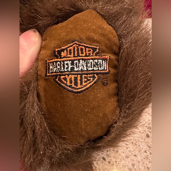 Harley-Davidson 2000 Bean Bag Plush Biker Bear Doo Rag - 15” with Tags VTG - Picture 4 of 16
